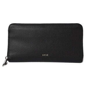 Dior Long Wallet Black Leather great